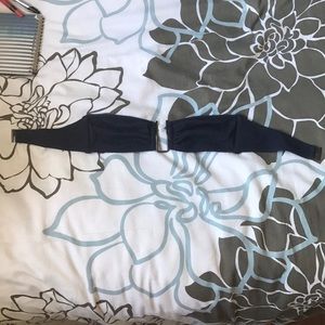 Strapless navy bikini top